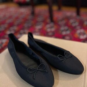 H&M Black Women's Loafers with Bow Detail